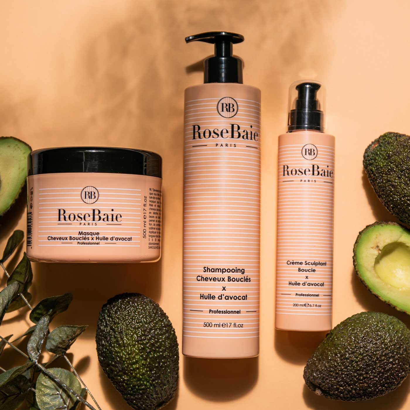 Avocado oil trio mask, shampoo &amp; cream